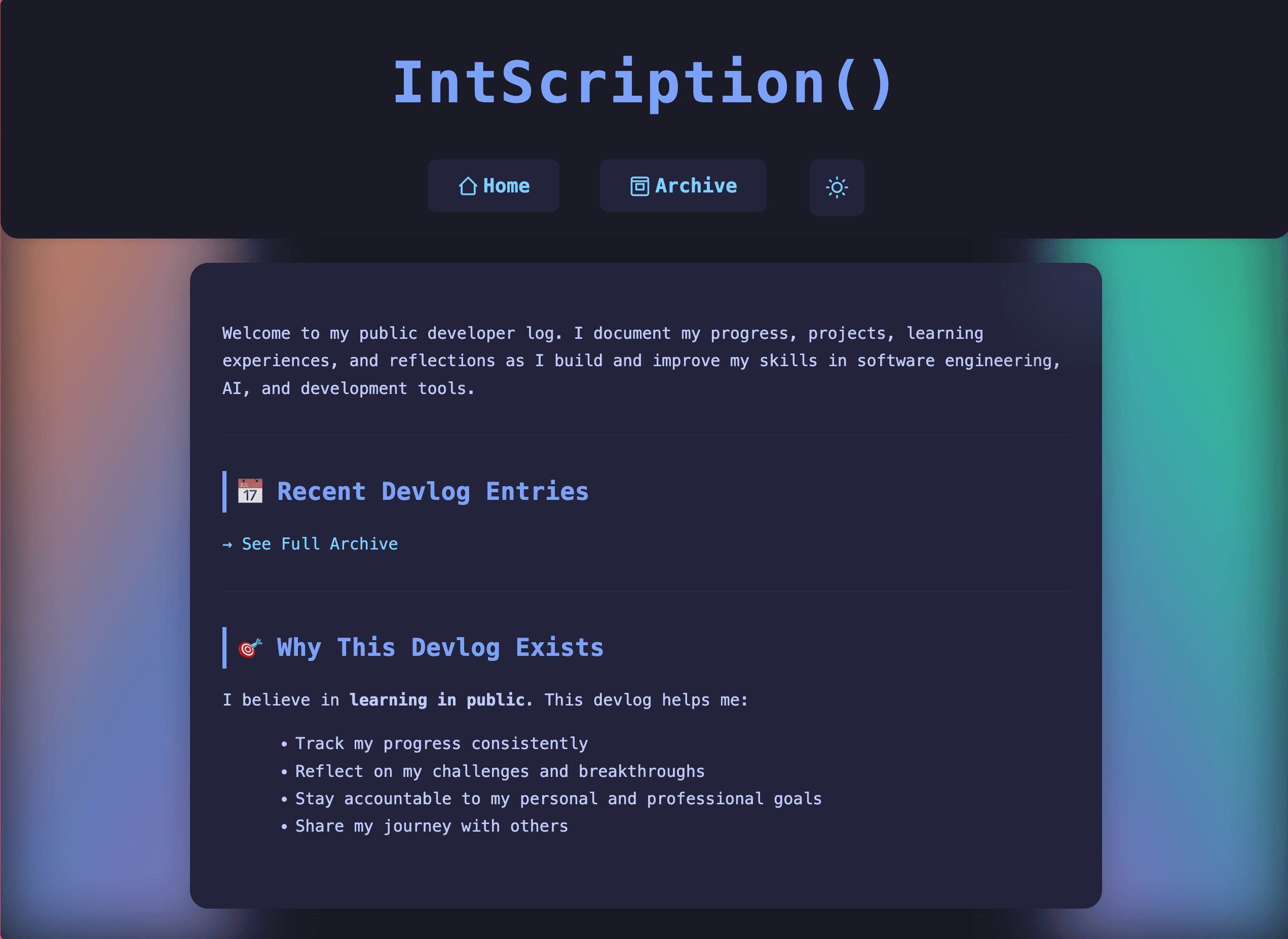 Devlog